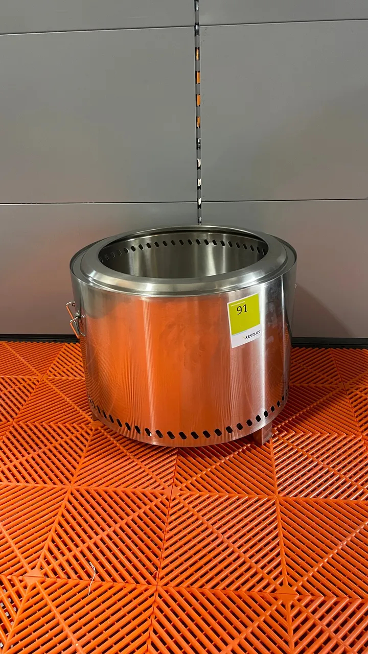 Edelstahl Feuerstelle rund